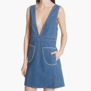 See by Chloe Denim Overall Dress XSmall